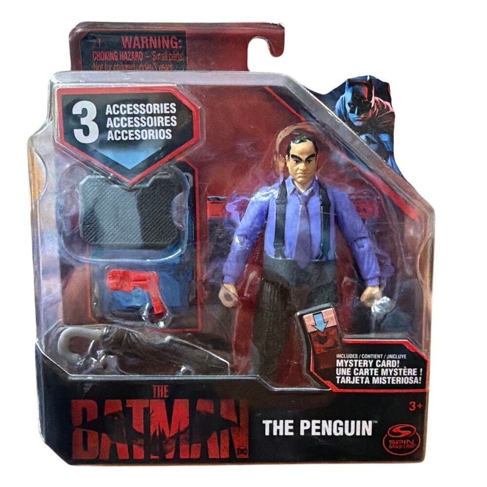 DC The Batman THE PENGUIN Spin Master 3.75” Inch 2021 Colin Farrell
